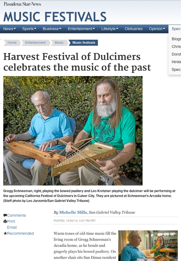 Dulcimer News